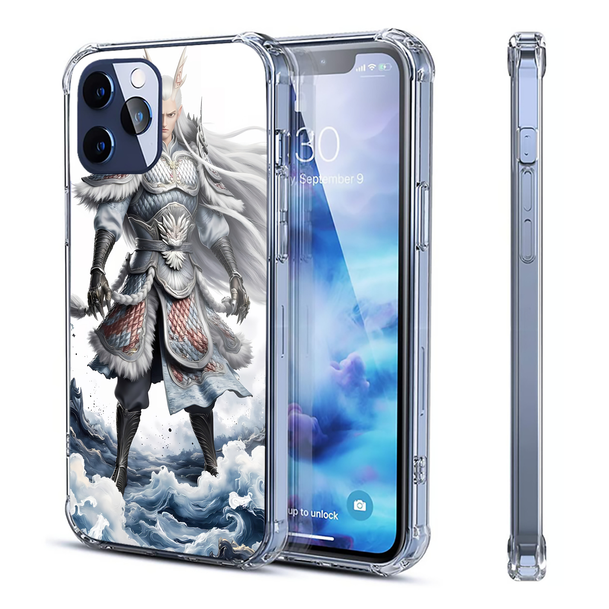 （画像用） Ne Zha 2 ナタ 魔童の大暴れ 【iPhone 12シリーズ対応】透明スマホケース（クリアソフトケース）